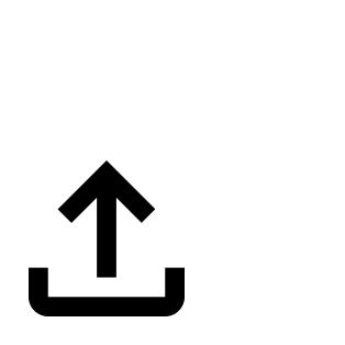 a white arrow with black background
