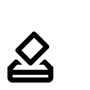 a white and black logo